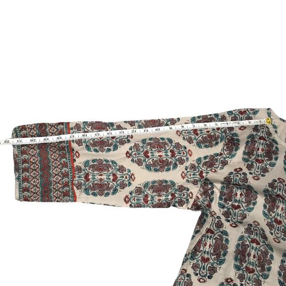 Anokhi Ayura Kurta Tunic Indian Multi-Color Printed Long Sleeve NEW Men's M - Picture 7 of 11